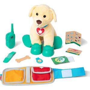 Melissa & Doug Let's Explore Ranger Dog Plush with Search and Rescue Gear